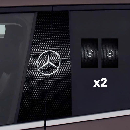 2x autocollants de fenêtre de voiture avec logo
