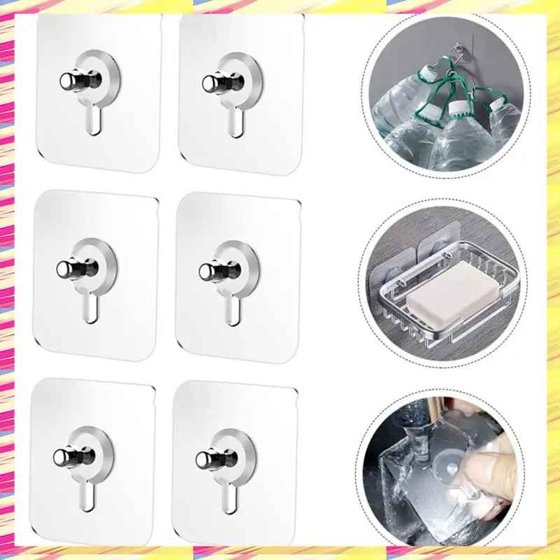 Crochet transparent pour montage mural gratuit (20 pièces)