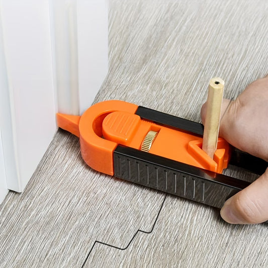 Conjunto de ferramentas de medição e medidores de contorno para trabalhos em madeira